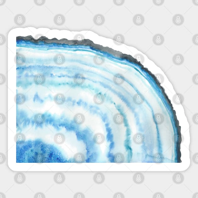 Watercolor geode Sticker by Sharon Rose Art